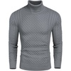 image:imageCOOFANDY Mens Slim Fit Turtleneck Sweater Casual Knitted Pullover SweatersGray
