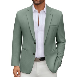 image:imageCOOFANDY Mens Casual Blazer Regular Fit Lightweight Two Button Sport Coat Suit JacketGreen