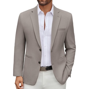 image:imageCOOFANDY Mens Casual Blazer Regular Fit Lightweight Two Button Sport Coat Suit JacketTea Grey