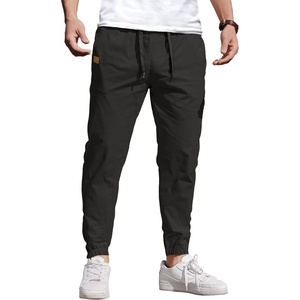 image:imageCOOFANDY Mens Casual Joggers Cotton Elastic Drawstring Chino Cargo PantsBlack
