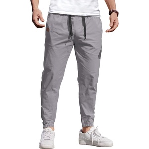 image:imageCOOFANDY Mens Casual Joggers Cotton Elastic Drawstring Chino Cargo PantsGrey