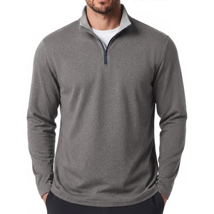 image:imageCOOFANDY Mens Quarter Zip Pullover Golf Shirts Casual Mock Neck SweatshirtDark Grey