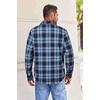 image:imageCOOFANDY Mens Flannel Shirts Long Sleeve Button Down Shirt with Pocket Casual Shirts Work Shirts for MenBlue Plaid