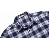 image:imageCOOFANDY Mens Flannel Shirts Long Sleeve Button Down Shirt with Pocket Casual Shirts Work Shirts for MenBlue White Plaid