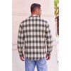 image:imageCOOFANDY Mens Flannel Shirts Long Sleeve Button Down Shirt with Pocket Casual Shirts Work Shirts for MenKhakiblue Plaid