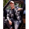 image:imageCOOFANDY Mens Long Sleeve Flannel Shirts Fashion Flannel Shirt Casual Button Down Shirt Jakcet with PocketsBlack