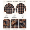 image:imageCOOFANDY Mens Long Sleeve Flannel Shirts Fashion Flannel Shirt Casual Button Down Shirt Jakcet with PocketsBrown