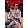 image:imageCOOFANDY Mens Long Sleeve Flannel Shirts Fashion Flannel Shirt Casual Button Down Shirt Jakcet with PocketsRed Blue