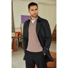 image:imageCOOFANDY Mens Quarter Zip Sweater Slim Fit Mock Neck Long Sleeve PulloverDark Khaki