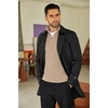 image:imageCOOFANDY Mens Quarter Zip Sweater Slim Fit Mock Neck Long Sleeve PulloverLight Khaki