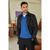 image:imageCOOFANDY Mens Quarter Zip Sweater Slim Fit Mock Neck Long Sleeve PulloverTeal
