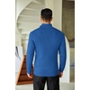 image:imageCOOFANDY Mens Quarter Zip Sweater Slim Fit Mock Neck Long Sleeve PulloverTeal