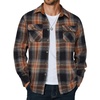 image:imageCOOFANDY Mens Long Sleeve Flannel Shirts Fashion Flannel Shirt Casual Button Down Shirt Jakcet with PocketsBrown