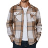 image:imageCOOFANDY Mens Long Sleeve Flannel Shirts Fashion Flannel Shirt Casual Button Down Shirt Jakcet with PocketsKhaki