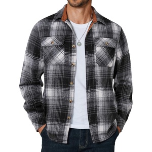 image:imageCOOFANDY Mens Long Sleeve Flannel Shirts Fashion Flannel Shirt Casual Button Down Shirt Jakcet with PocketsBlack