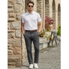 image:imageCOOFANDY Men Dress Pants Slim Fit Suit Pants Expandable Waist Casual SlacksDark Grey