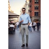 image:imageCOOFANDY Men Dress Pants Slim Fit Suit Pants Expandable Waist Casual SlacksLight Grey