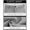 image:imageCOOFANDY Men Dress Pants Slim Fit Suit Pants Expandable Waist Casual SlacksLight Grey