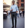 image:imageCOOFANDY Men Dress Pants Slim Fit Suit Pants Expandable Waist Casual SlacksNavy Blue