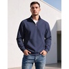 image:imageCOOFANDY Mens Quarter Zip Pullover 2026 Fleece Mock Neck Casual SweatshirtNavy Blue