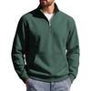 image:imageCOOFANDY Mens Quarter Zip Pullover 2026 Fleece Mock Neck Casual SweatshirtForest Green