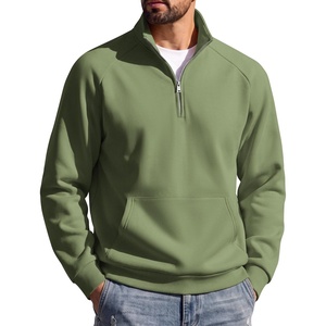 image:imageCOOFANDY Mens Quarter Zip Pullover 2026 Fleece Mock Neck Casual SweatshirtOlive Green