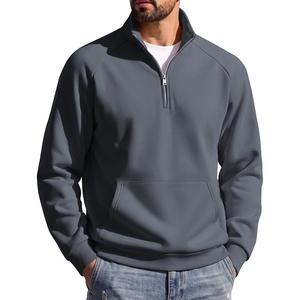 image:imageCOOFANDY Mens Quarter Zip Pullover 2026 Fleece Mock Neck Casual SweatshirtStorm Grey