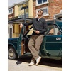 image:imageCOOFANDY Mens Casual Pants Elastic Waist Drawstring Cotton Chino Pant Twill Stretch Slacks with PocketsDark Khaki
