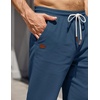 image:imageCOOFANDY Mens Casual Pants Elastic Waist Drawstring Cotton Chino Pant Twill Stretch Slacks with PocketsDenim Blue