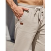 image:imageCOOFANDY Mens Casual Pants Elastic Waist Drawstring Cotton Chino Pant Twill Stretch Slacks with PocketsKhaki Beige