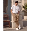 image:imageCOOFANDY Mens Casual Pants Elastic Waist Drawstring Cotton Chino Pant Twill Stretch Slacks with PocketsKhaki Brown