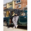 image:imageCOOFANDY Mens Casual Pants Elastic Waist Drawstring Cotton Chino Pant Twill Stretch Slacks with PocketsLight Grey