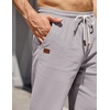 image:imageCOOFANDY Mens Casual Pants Elastic Waist Drawstring Cotton Chino Pant Twill Stretch Slacks with PocketsLight Grey