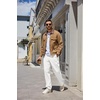 image:imageCOOFANDY Mens Casual Pants Elastic Waist Drawstring Cotton Chino Pant Twill Stretch Slacks with PocketsWhite