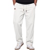 image:imageCOOFANDY Mens Casual Pants Elastic Waist Drawstring Cotton Chino Pant Twill Stretch Slacks with PocketsWhite