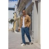 image:imageCOOFANDY Mens Casual Pants Elastic Waist Drawstring Chino Pant Cotton Twill Stretch Slacks with PocketDenim Blue