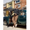 image:imageCOOFANDY Mens Casual Pants Elastic Waist Drawstring Chino Pant Cotton Twill Stretch Slacks with PocketKhaki Brown