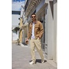 image:imageCOOFANDY Mens Casual Pants Elastic Waist Drawstring Chino Pant Cotton Twill Stretch Slacks with PocketLight Khaki