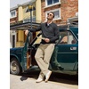 image:imageCOOFANDY Mens Casual Pants Elastic Waist Drawstring Chino Pant Cotton Twill Stretch Slacks with PocketLight Khaki