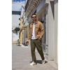 image:imageCOOFANDY Mens Casual Pants Elastic Waist Drawstring Chino Pant Cotton Twill Stretch Slacks with PocketOlive