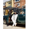 image:imageCOOFANDY Mens Casual Pants Elastic Waist Drawstring Chino Pant Cotton Twill Stretch Slacks with PocketWhite