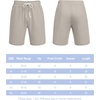 image:imageCOOFANDY Mens Casual Shorts Drawstring Summer Beach Shorts Lightweight Elastic Waist Vacation Short with PocketsLight Gray