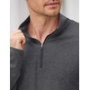 image:imageCOOFANDY Mens Quarter Zip Pullover Long Sleeve Golf Pullover LightweightDark Grey