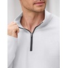 image:imageCOOFANDY Mens Quarter Zip Pullover Long Sleeve Golf Pullover LightweightWhite