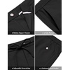 image:imageCOOFANDY Mens Casual Cotton Linen Pants Lightweight Beach Dress PantBlack