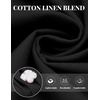 image:imageCOOFANDY Mens Casual Cotton Linen Pants Lightweight Beach Dress PantBlack