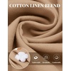 image:imageCOOFANDY Mens Casual Cotton Linen Pants Lightweight Beach Dress PantKhaki