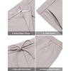 image:imageCOOFANDY Mens Casual Cotton Linen Pants Lightweight Beach Dress PantLight Grey