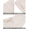 image:imageCOOFANDY Mens Casual Cotton Linen Pants Lightweight Beach Dress PantLinen Khaki