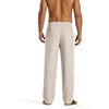 image:imageCOOFANDY Mens Casual Cotton Linen Pants Lightweight Beach Dress PantLinen Khaki